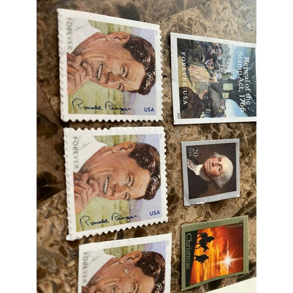 Ronald Reagan and Misc Vintage Stamps Set of 13 - Picture 4 of 4
